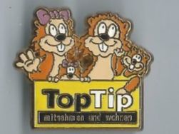 TopTip Pin /Biber Familie