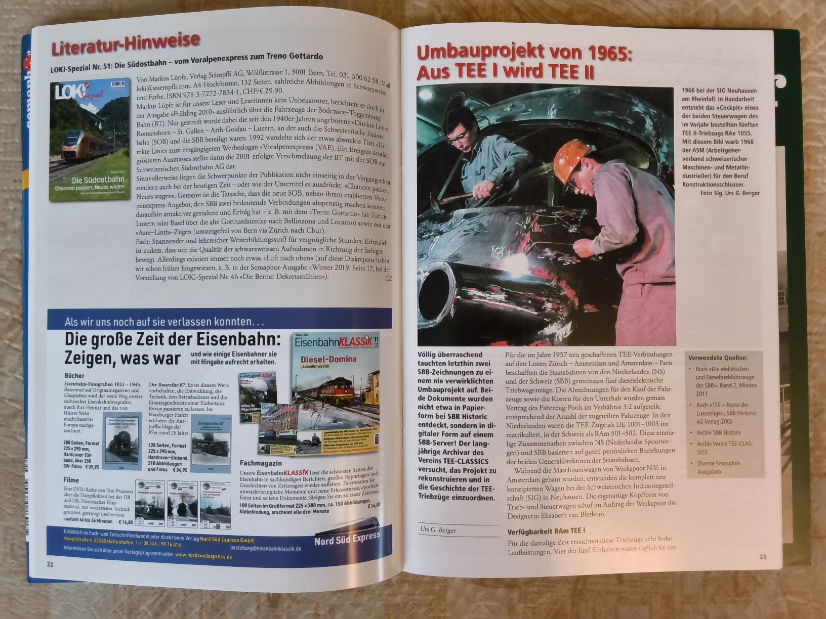Riviste & Magazine: set 4 Eisenbahn-Hefte Semaphor 2023 – Usato da Hallau venduto da histoiremerveilleuse 3