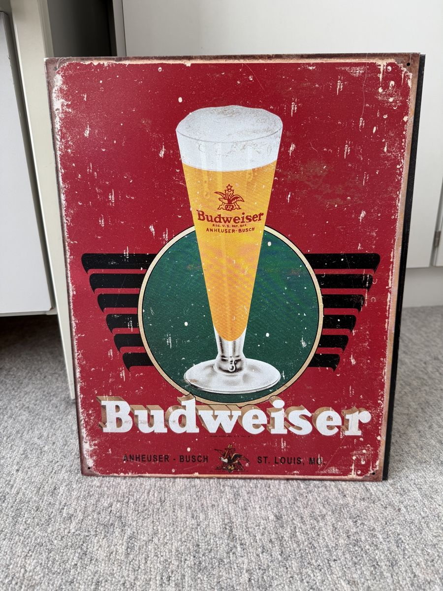 Budweiser Insegne: Bierplakate / Blechschilder - Retro-Vintagestyle – Nuovo (secondo la descrizione) da Zürich venduto da Dometheg