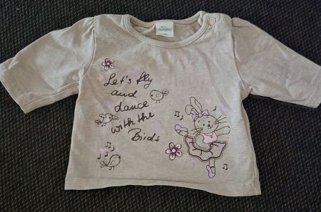 Mädchen Langarmshirt beige Grösse 50