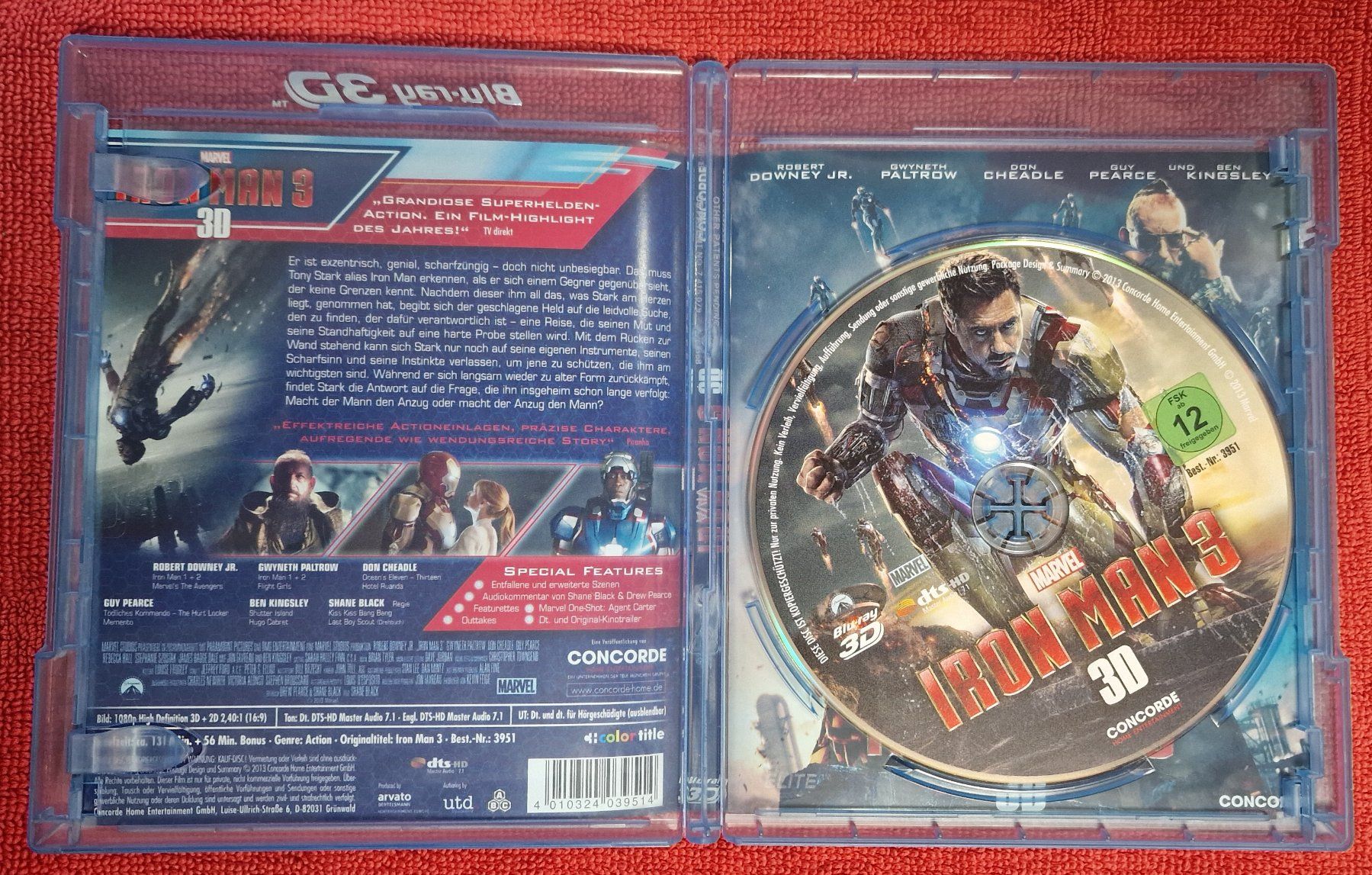 Tutti i DVDs: Iron Man 3 BluRay 3D & normal – Usato da Basel venduto da phi_8xhm 2
