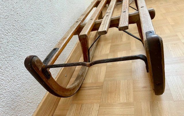 Schlitteln: Holzschlitten, Marke Davos – Gebraucht aus Kriens von heleneb02 3