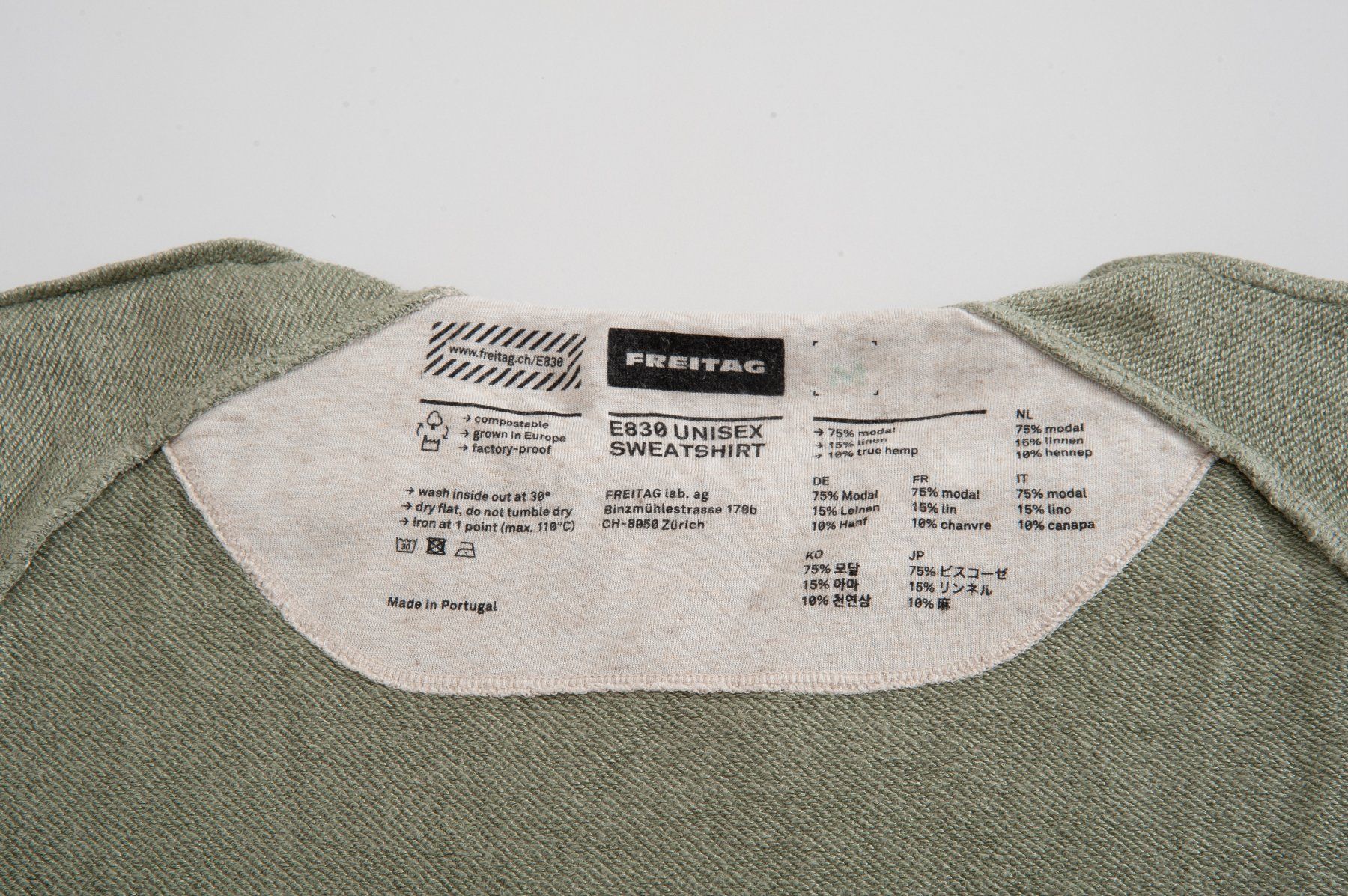 Maglioni & Felpe: Freitag Sweatshirt E830 Unisex – Usato da Lausanne venduto da Phlox02 3
