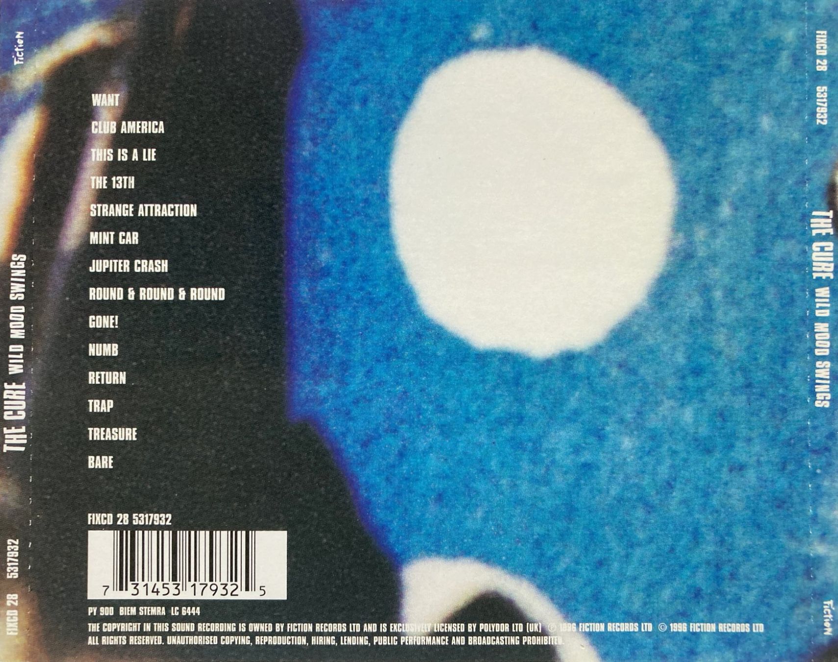 CD: THE CURE - WILD MOOD SWING – Usato da Bottens venduto da hotter-than-hell 1