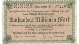 Stollberg 100 Mil.Mark 01.09.1923 VZ+-VZ++