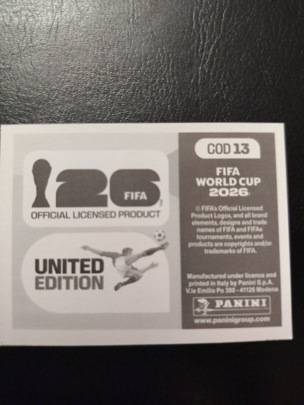 Panini Sammelbilder & Trading cards: Panini FIFA World Cup 2026 COD 13 – Neu (gemäss Beschreibung) aus Matzingen von Clie42 1