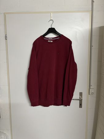 Pullover Tommy Hilfiger dunkelrot Groesse XL guter Zustand