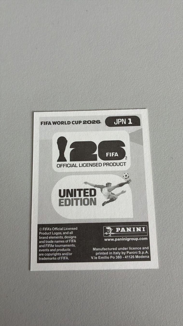 Panini Carte collezionabili: Carte panini 2026 - JPN 1 – Nuovo (secondo la descrizione) da La Neuveville venduto da Ibo2300 1