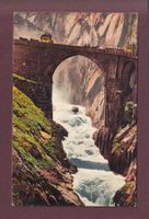 Gotthardbahn - TEUFELSBRÜCKE - Postkutsche