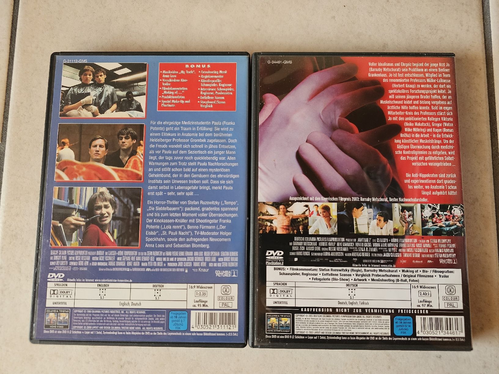 Tutti i DVDs: Anatomie  -  Teil 1 & 2 – Usato da Schneisingen venduto da backstore24 1