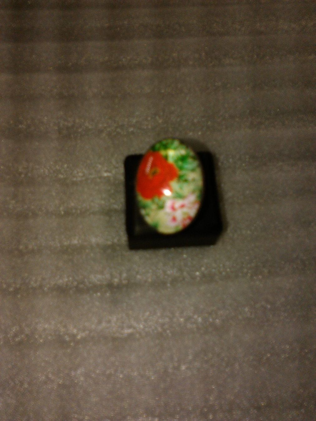 Bagues: ring edelsthal,,mit rot blume,,,glanzig – Neuf (Voir description) à Basel par bijoutrie_4 3