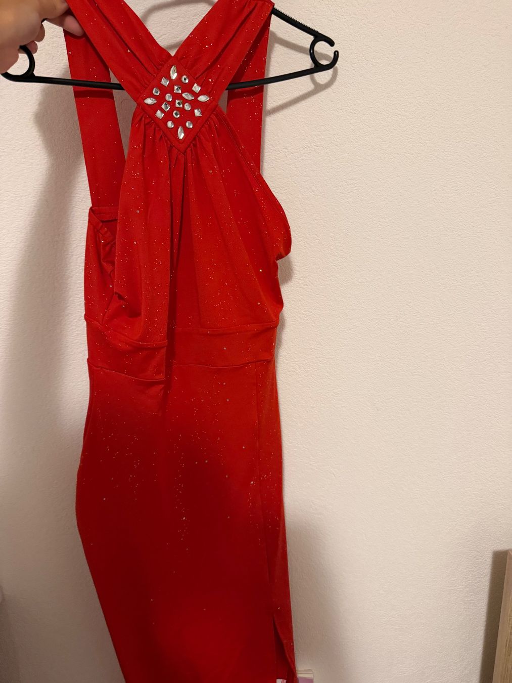 Vestiti: Robe rouge longue pailletée strass taille S – Usato da Villeneuve VD venduto da jxste_dani