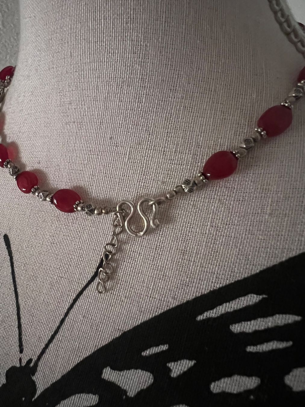 Catenine: Hübsches Kette mit Silber und Rubin – Usato da Neerach venduto da romiping 6