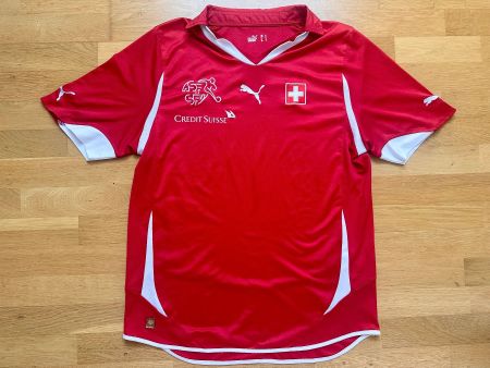 VINTAGE SCHWEIZ Fussball Nati Trikot Puma L Herren 2010 Heim