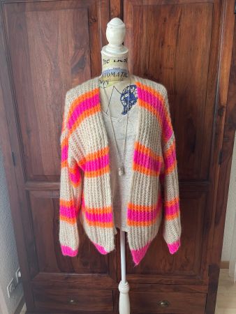 MADE IN ITALY Grobstrickjacke neuwertig