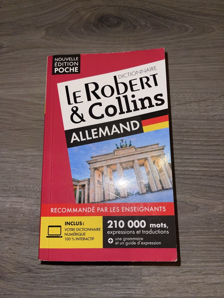Livres: Le Robert & Collins Dictionnaire Allemand Poche – Neuf (Voir description) à Moudon par danielafba