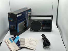 RADIO Vintage 1985 ! Philips D2012 +Test OK ! FM/Portable
