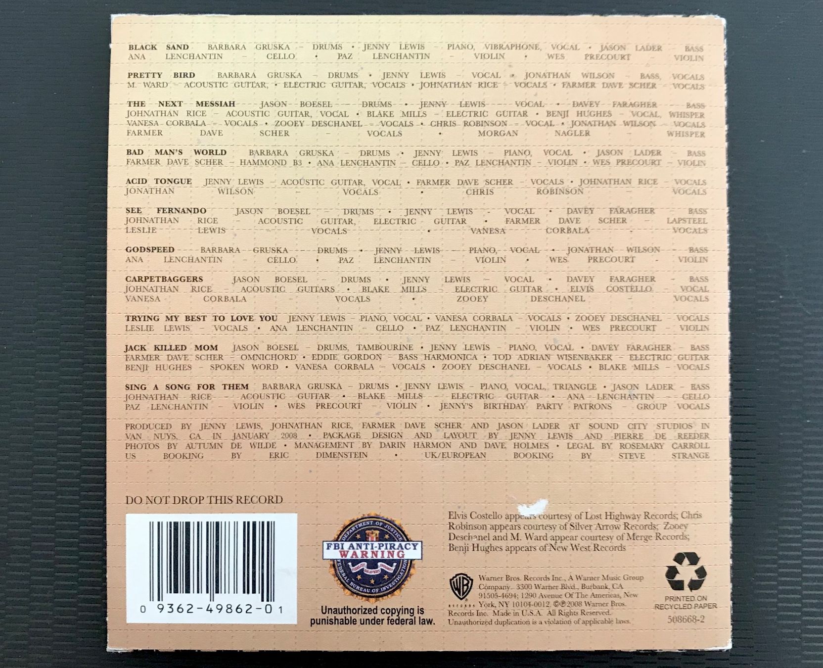 CD: CD Jenny Lewis - Acid Tongue – Usato da Zürich venduto da tomakomai 1