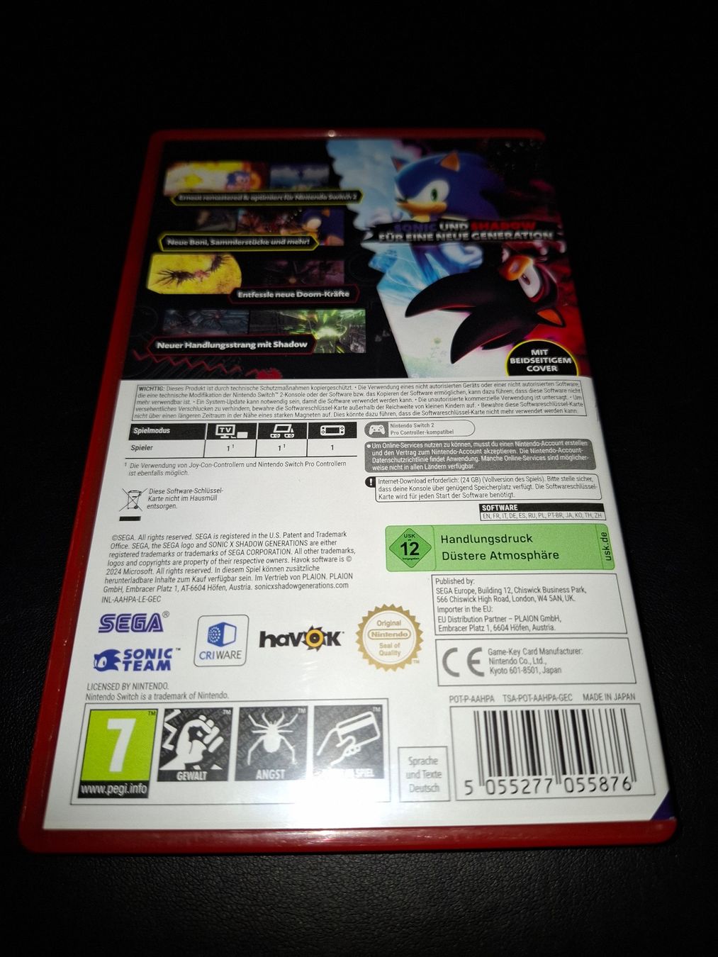 Nintendo Spiele: Sonic X Shadow Generations – Gebraucht aus Winterthur von Peter1993 1