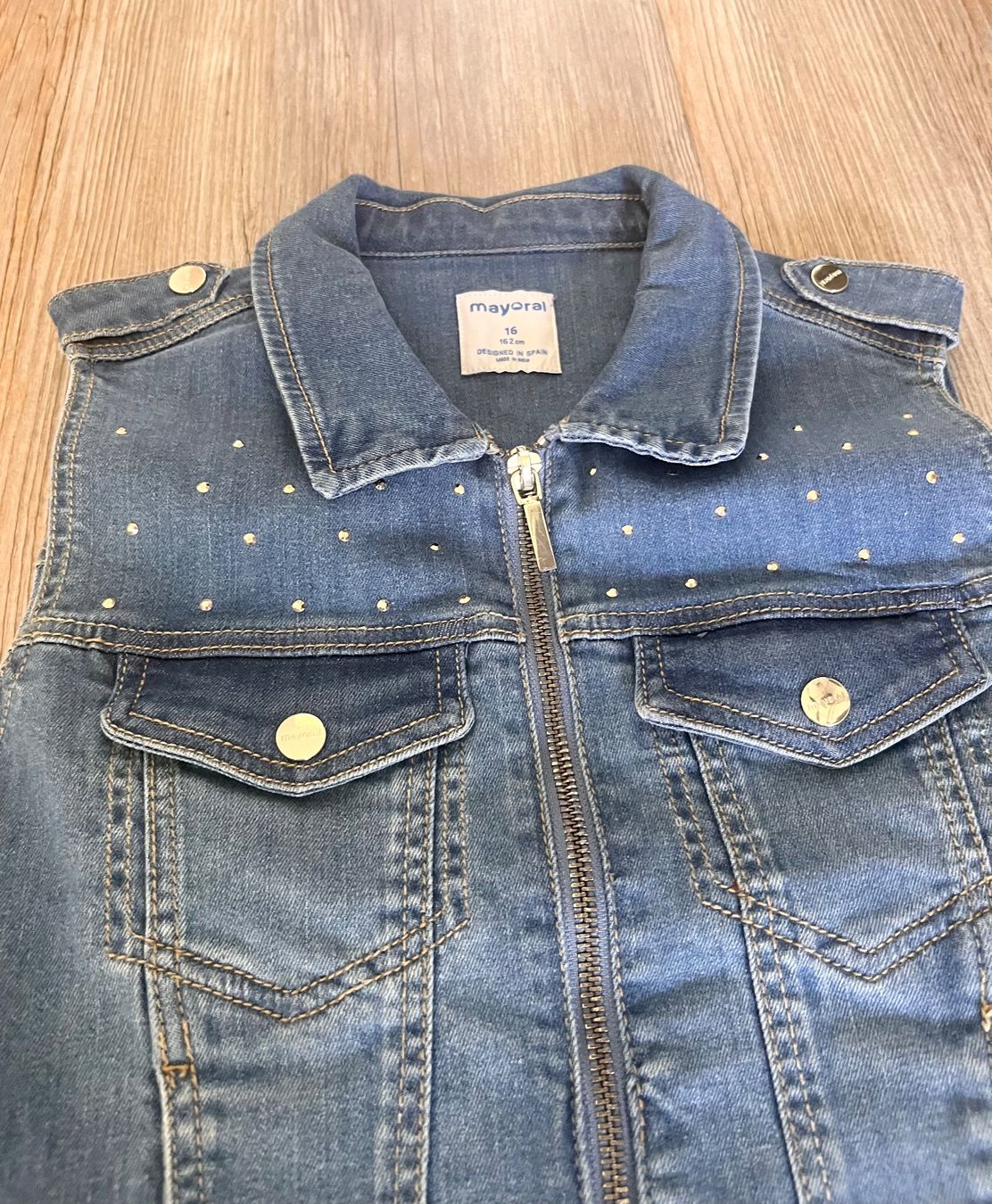 Mayoral Altro abbigliamento per bambina: Mayoral Jeansweste Gr. 16 / 162 neu – Nuovo (secondo la descrizione) da Belp venduto da Solyluna 1