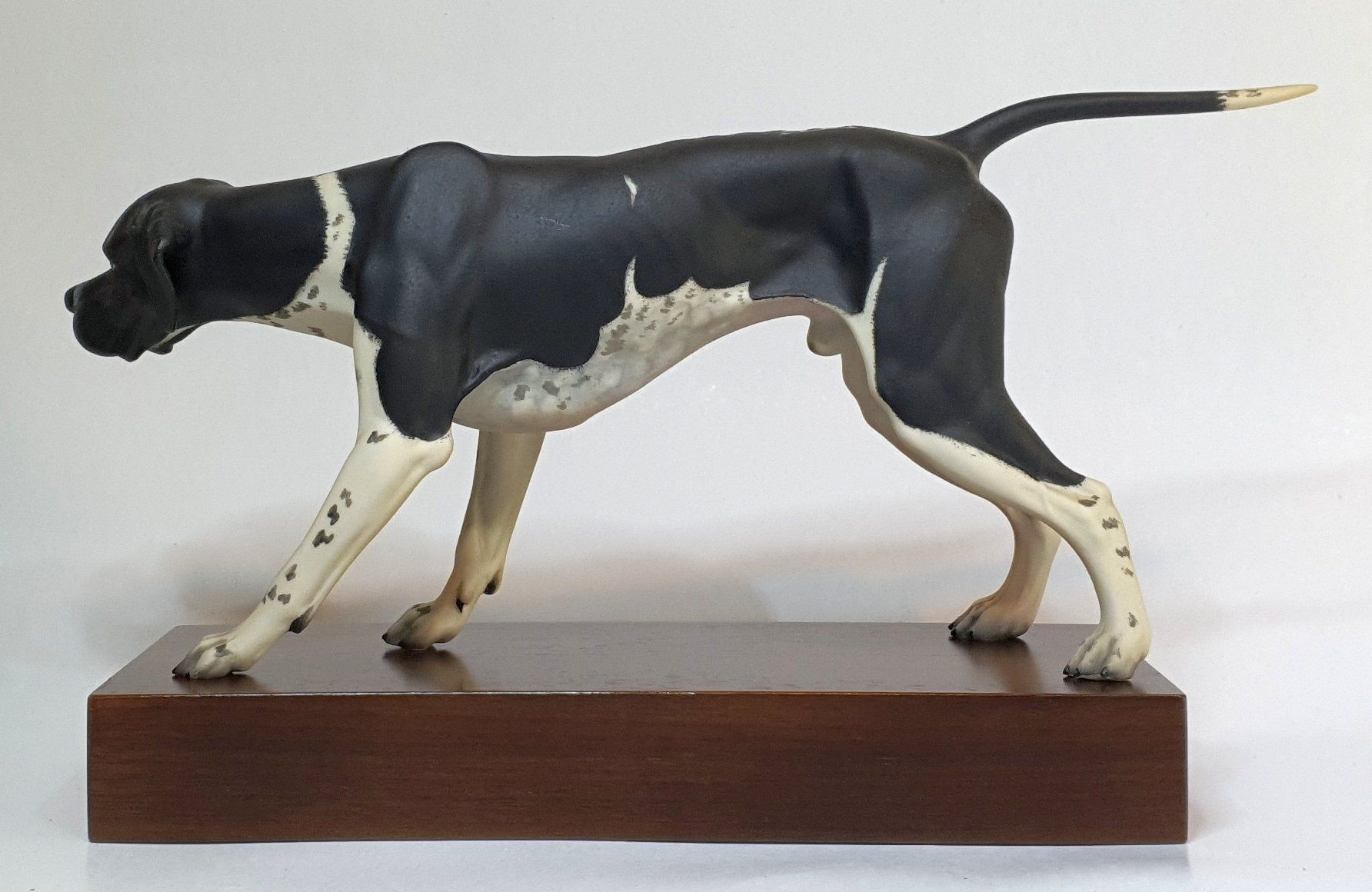 Hutschenreuther Statuette: Hutschenreuter Porzelan Figur Pointer – Usato da Ebikon venduto da Fredieluz 1