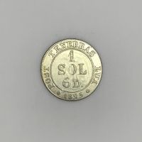 Suisse Genève 1 sol 6 deniers 1825