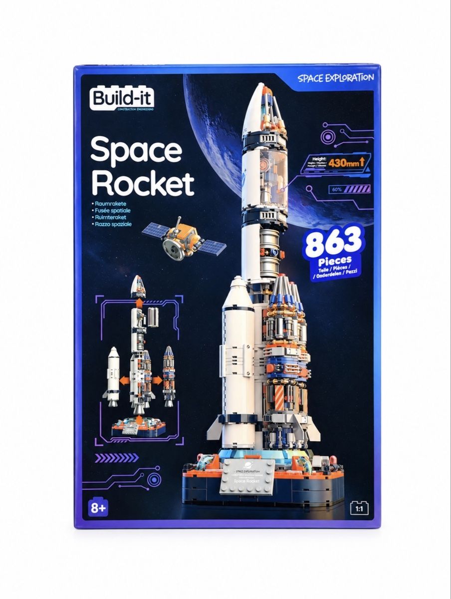 Baukästen: Build-it Space Rocket Construction Set 863 Pieces New – Neu und originalverpackt aus Uznach von sal_cf8p 2