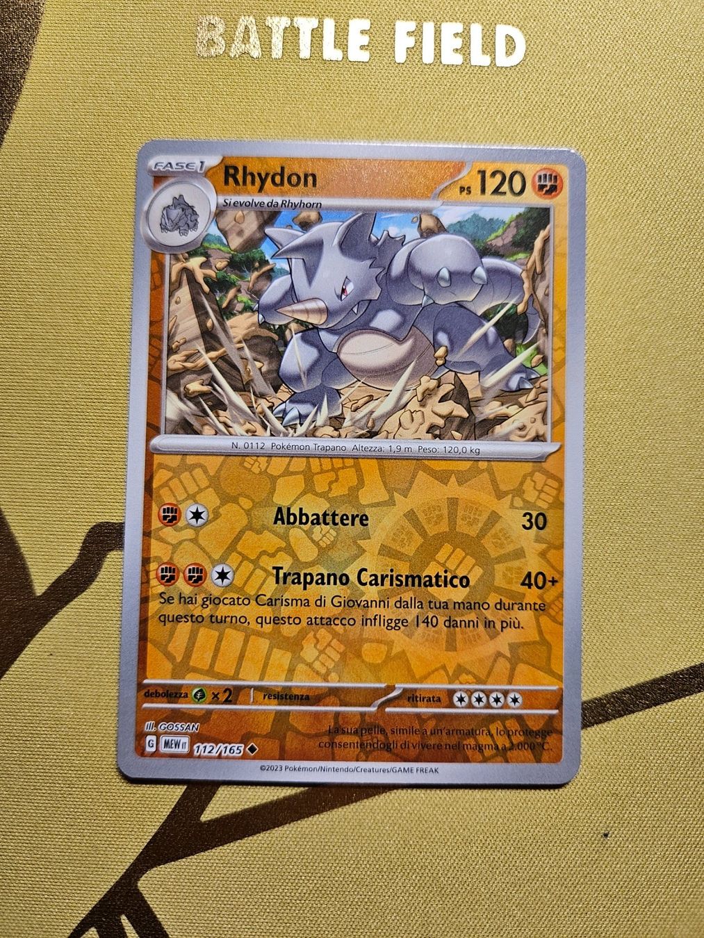 Pokémon Carte collezionabili: 151 - Rhydon – Usato da Bellinzona venduto da Pokemarco
