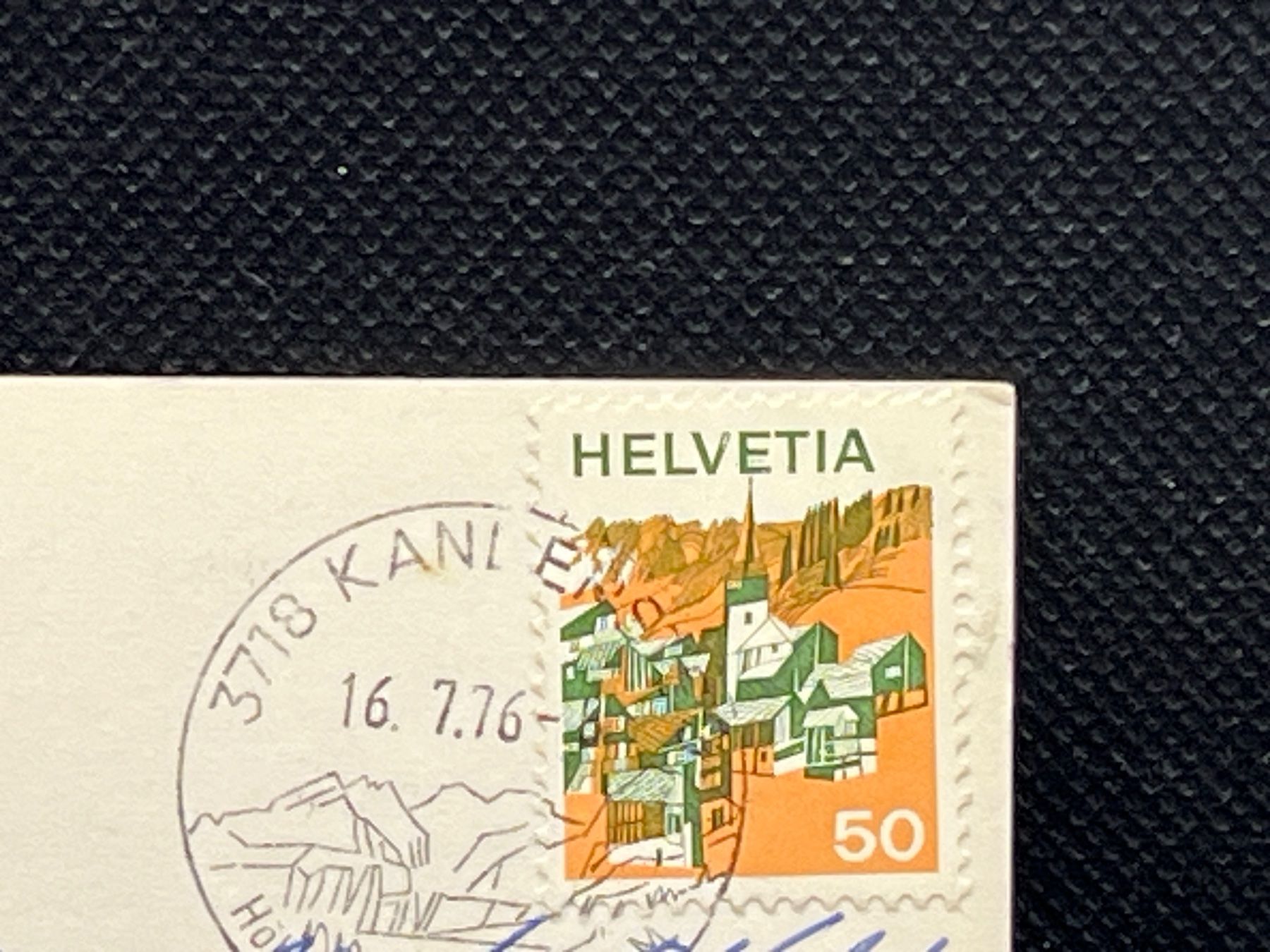 Cartoline postali: Interlaken, Kirche Unterseen, Niesen – Usato da Widnau venduto da Brusi9 1