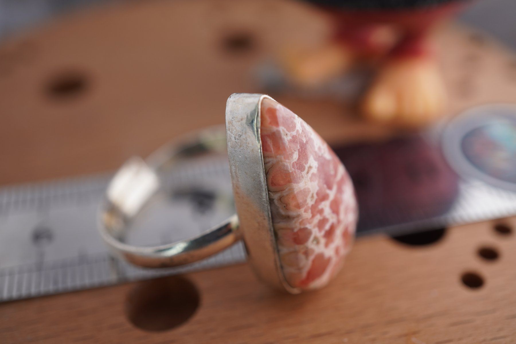 Minéraux & Lithothérapie: Rhodochrosit   ring Grösse  Variabel     (Räumung!) – Neuf avec emballage d'origine à Eschenbach SG par topstone 5