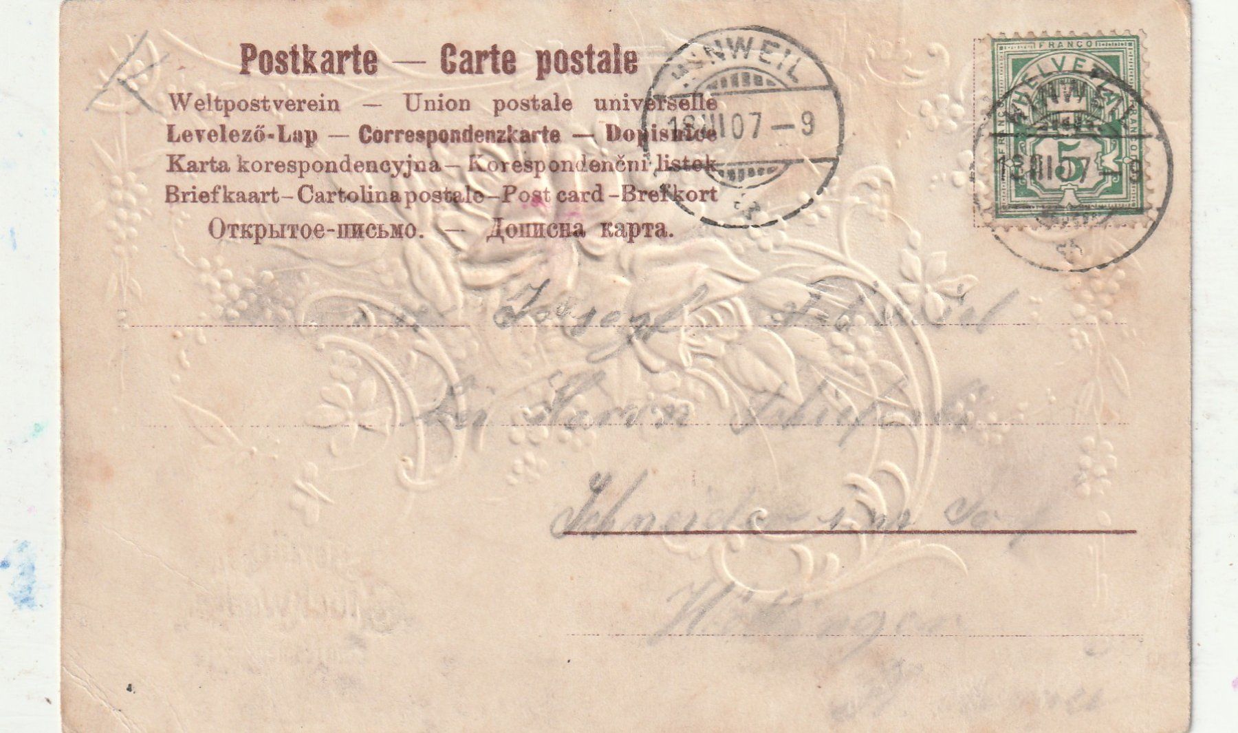 Cartes postales: Schöne Gruss . Prägekarte – D'occasion à Lumbrein par made02 1