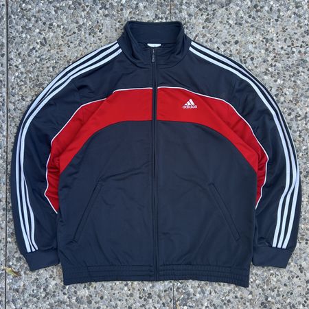 Vintage Adidas Red embroiedered Track Jacket