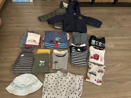 Lot de vêtements pour bébé 20 pièces taille 80 - Noël, etc