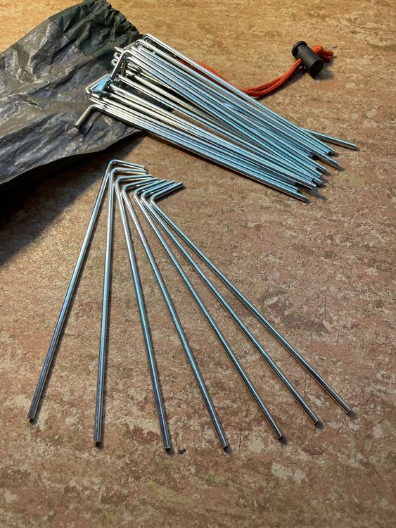 Mikinona 2-teilige Zeltheringe Aufbewahrungstasche - Praktische Camping Nageltasche Aus Oxford Material