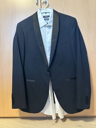 Smoking (Royal Blue) inkl. Smokinghemd - NUR 2x getragen