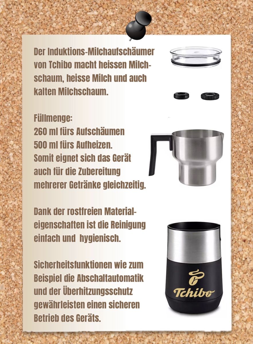 Tchibo Elettrodomestici da cucina: Milchschäumer Tchibo - Milchaufschäumer Induktion xxl-Schaum – Usato da Murten venduto da Anne.M 4