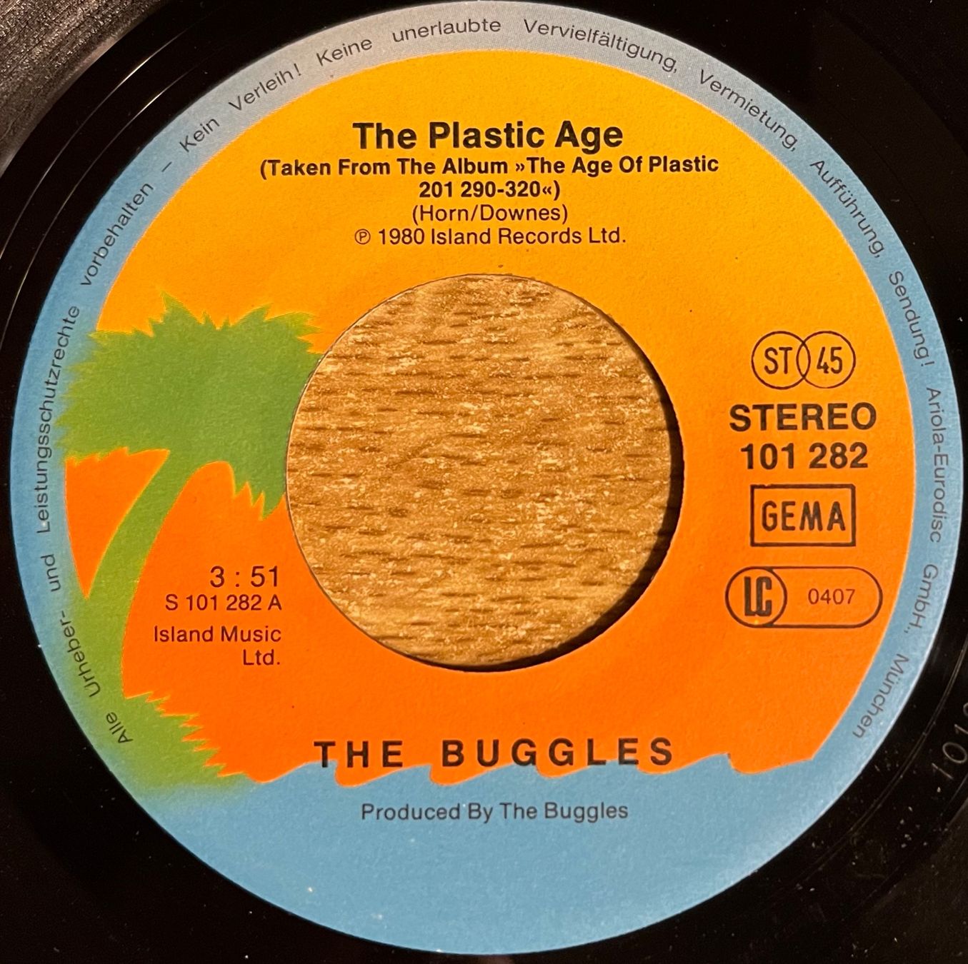 Vinyles: BUGGLES - THE PLASTIC AGE – D'occasion à Bussigny par vinyl-pas-cher 2