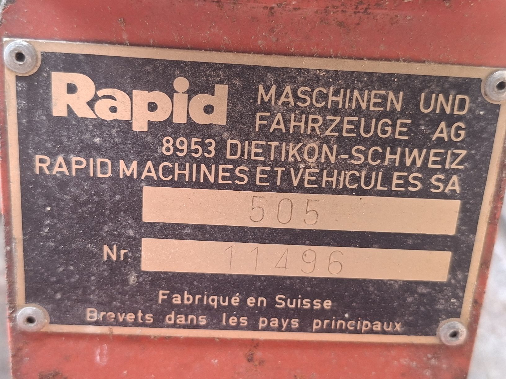 Tagliaerba: Balkenmäher Rapid 505 – Usato da Niederuzwil venduto da Dakitiki 6