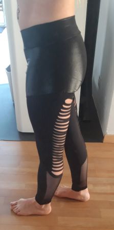 Bella Mafia Sportleggins Leggins Tights Netz destroyed
