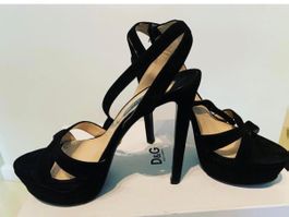 Prada Schuhe Schwarz Wildleder Gr.38 Top Zustand!