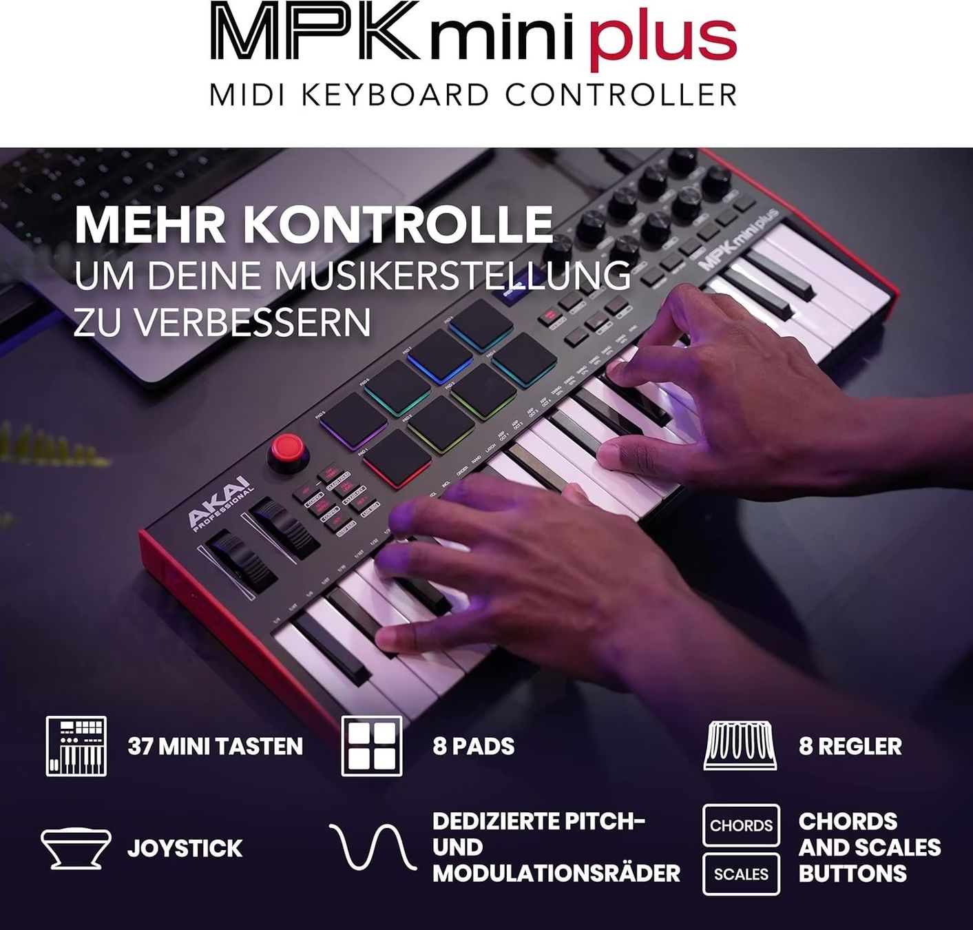 Akai Strumenti musicali: Akai MPK Mini Plus (OVP) – Nuovo e nell'imballaggio originale da Winterthur venduto da my_username 4