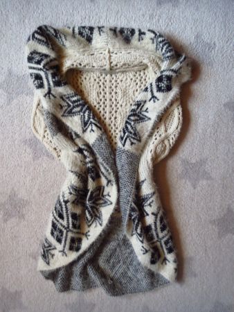 tolles MYAE Damen Strick Gilet / Weste mit Wolle