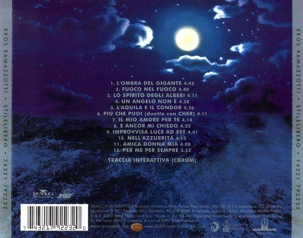 CD: CD Eros Ramazzotti - Stilelibero (2000) – Usato da Möriken AG venduto da mineralia 1