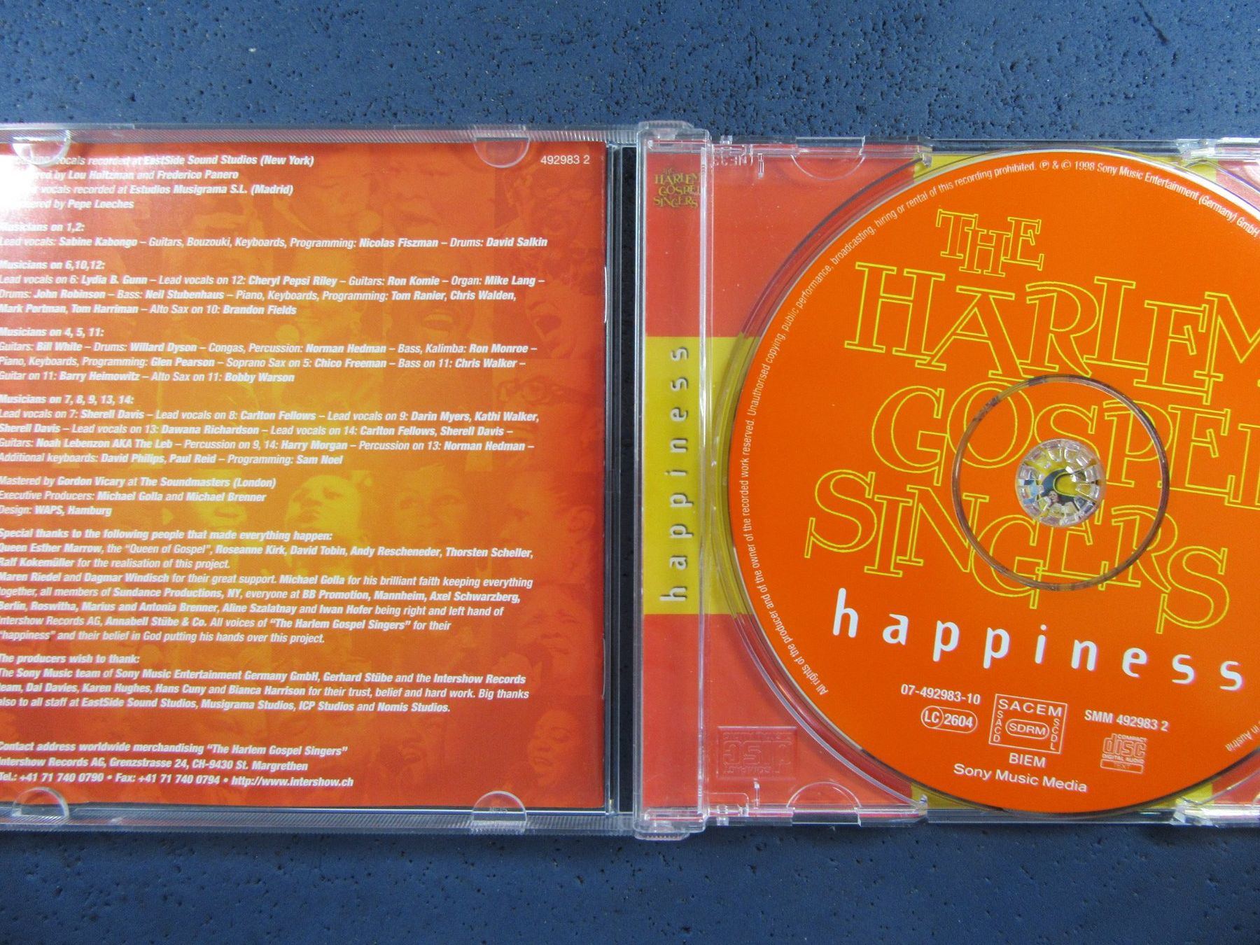 CD: HARLEM GOSPEL SINGERS " HAPPINESS " RTL2 CD – Usato da Ettingen venduto da Hausi4711 2