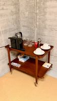 Poul Hundevad Teak Servierwagen 60er, Danish Modern