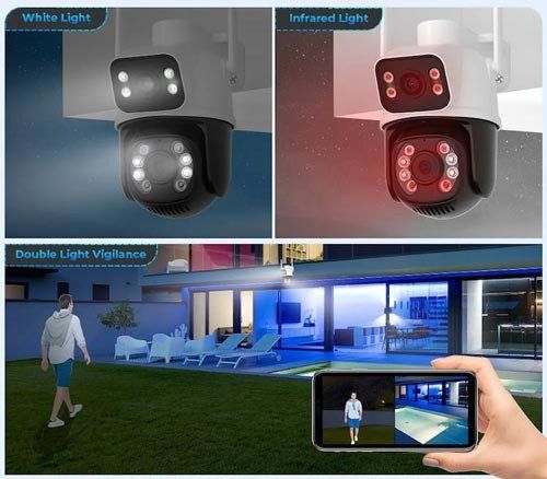 Kamera: DualScreen Outdoor Wlan-Überwachungskamera – Neu und originalverpackt aus Liestal von OMAROSHOP 3