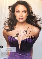 Janina Uhse Autogramm signiert Magazinbild 20x30cm