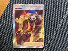 Pokemon Worker Fullart Silver Tempest  near Mint
