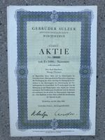 Gebrüder Sulzer Aktie Nr.24307 von 1943