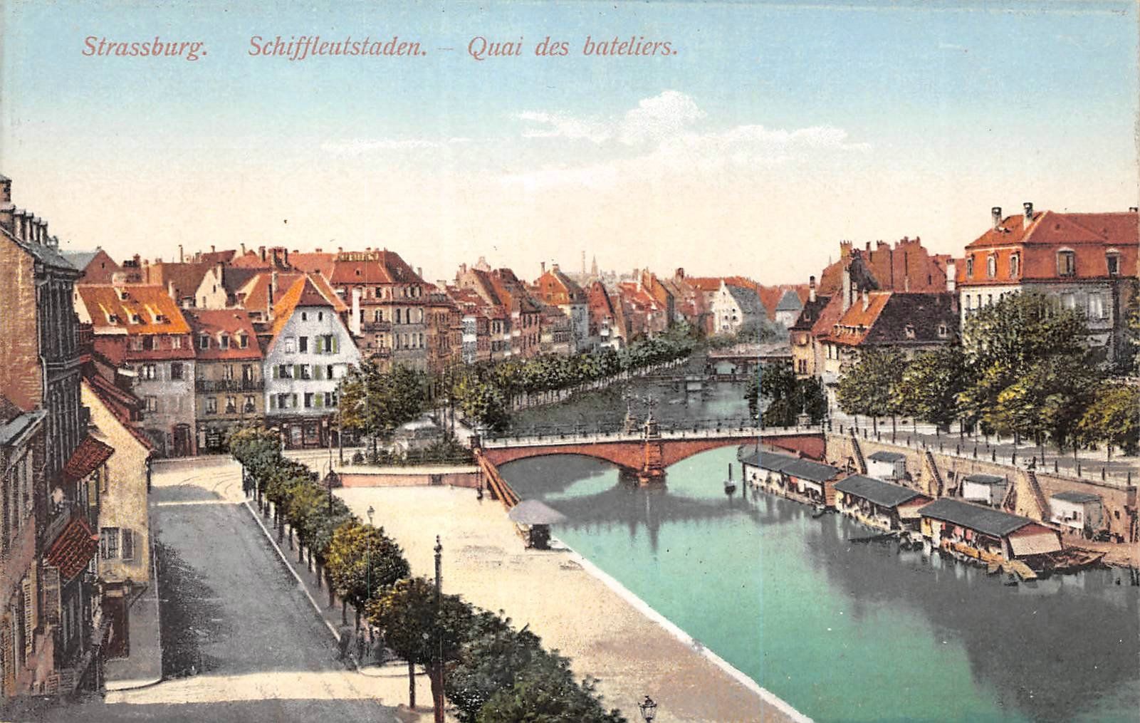 Cartoline postali: Strasbourg, Schiffleutstaden – Usato da Ottikon b.Kemptth. venduto da Neptun1974